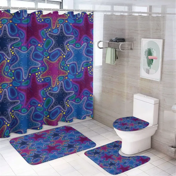 Starfish Animal Art on a shower curtain