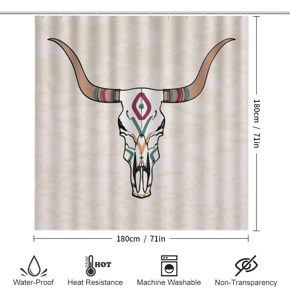 Tribal Bull Skull Folkloric — Detail 2