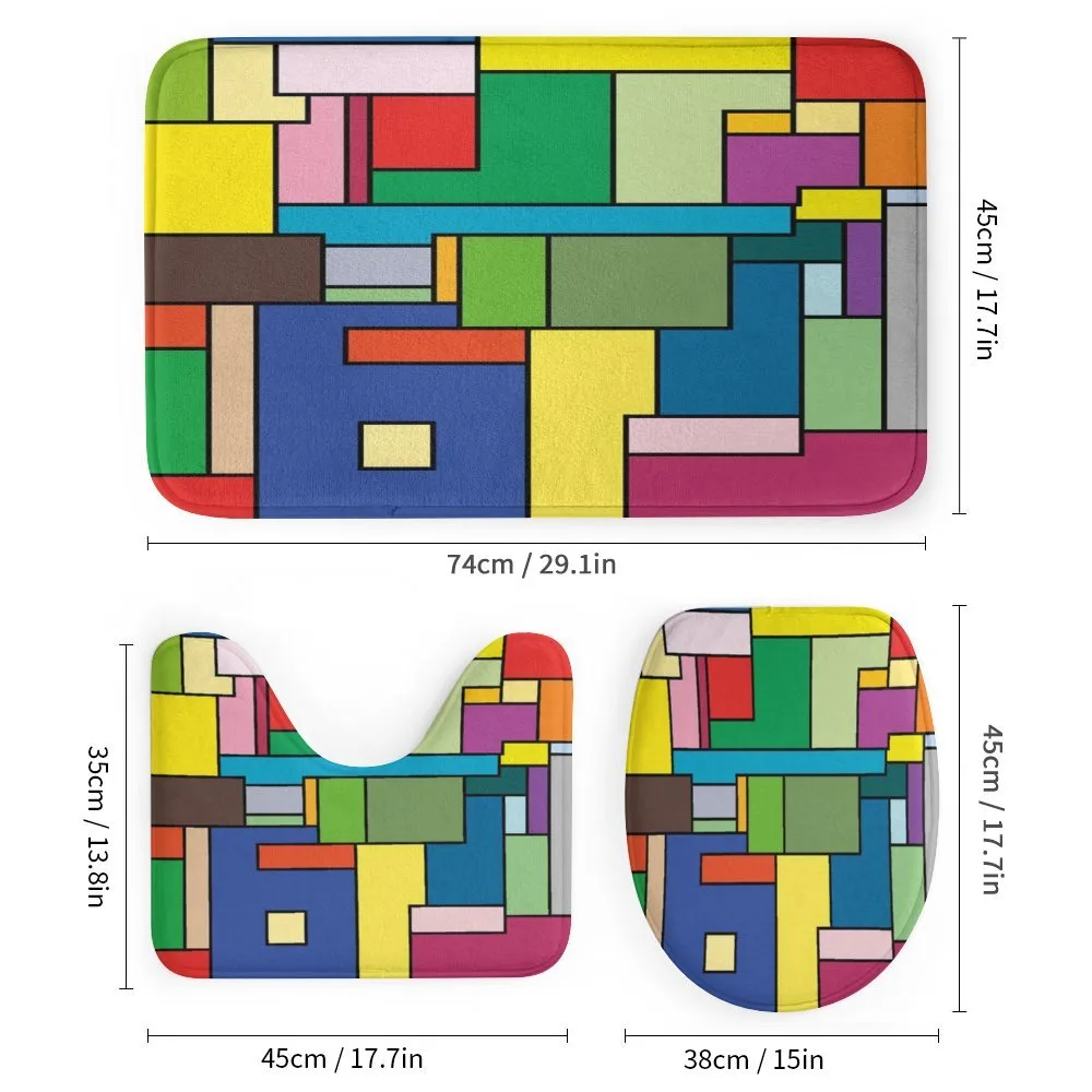 Vivid Mondrian Squares — Detail 1