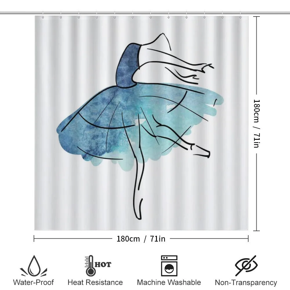 Watercolor Tutu Blue Tones — Detail 2