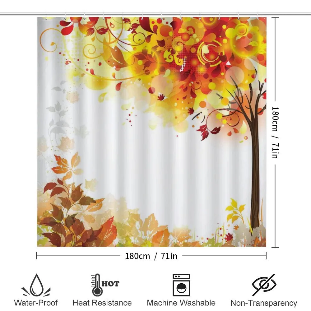 Abstract Fall Season Tree — Detail 2