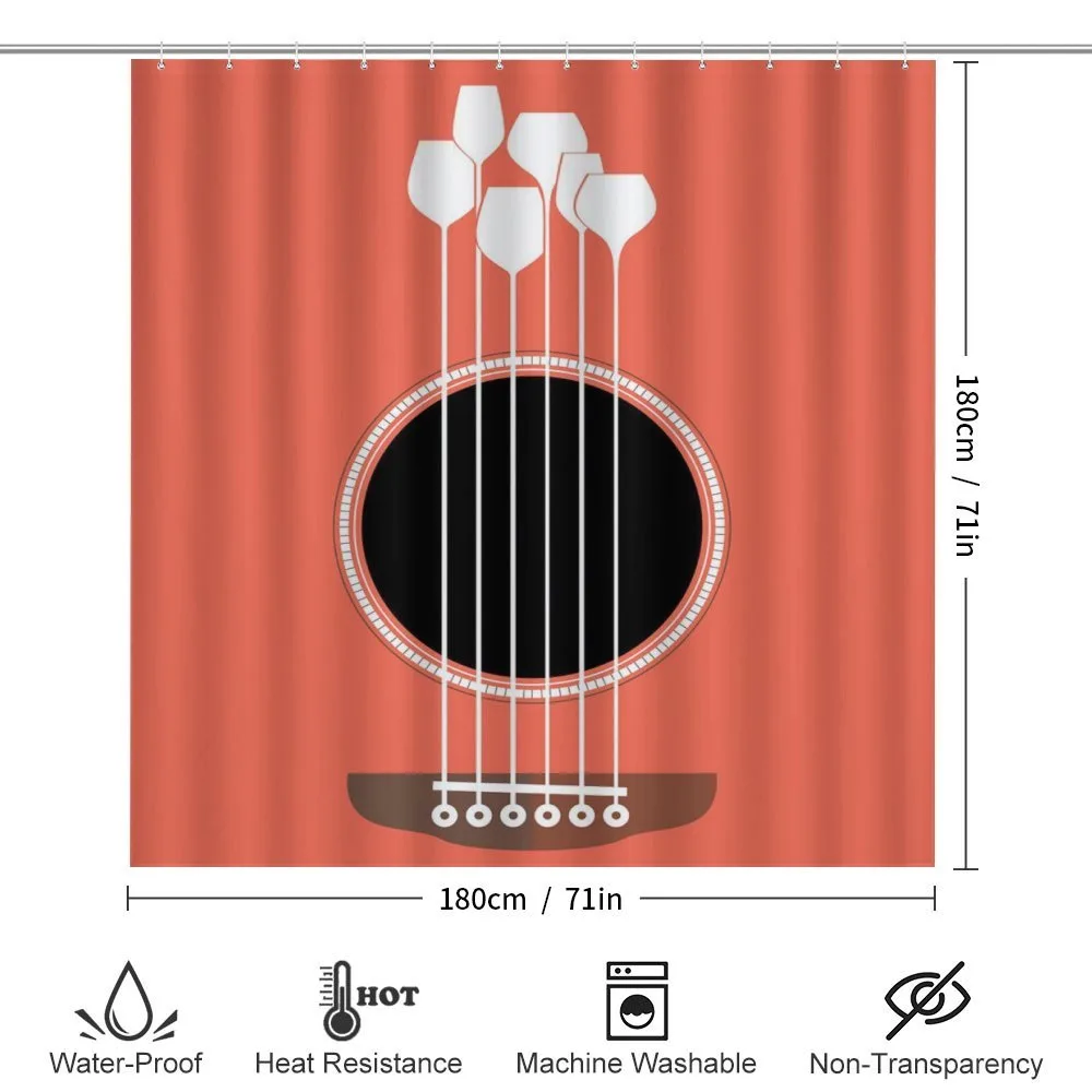 Acoustic Guitar Wine Glasses — Detail 2