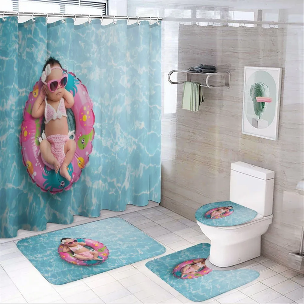 Girl Sleeping on Pool — Your design