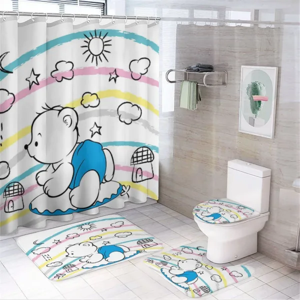 Kids Themed Doodle on a shower curtain