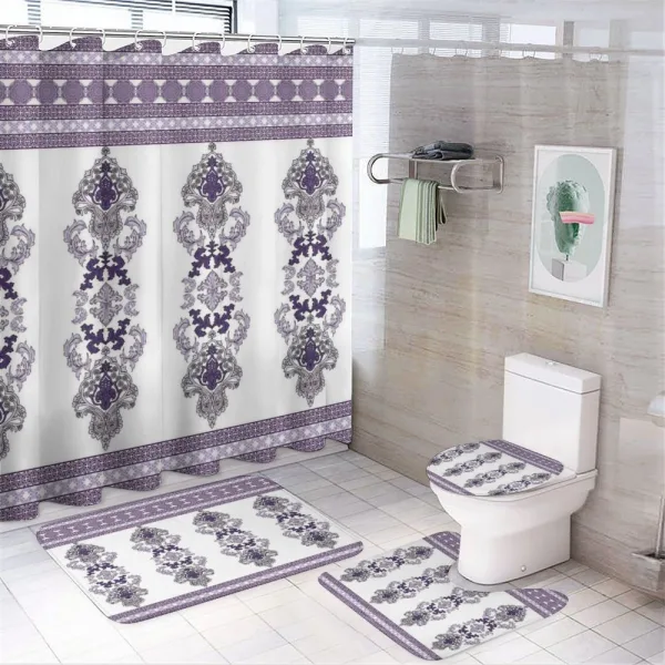 Middle Eastern Motifs on a shower curtain