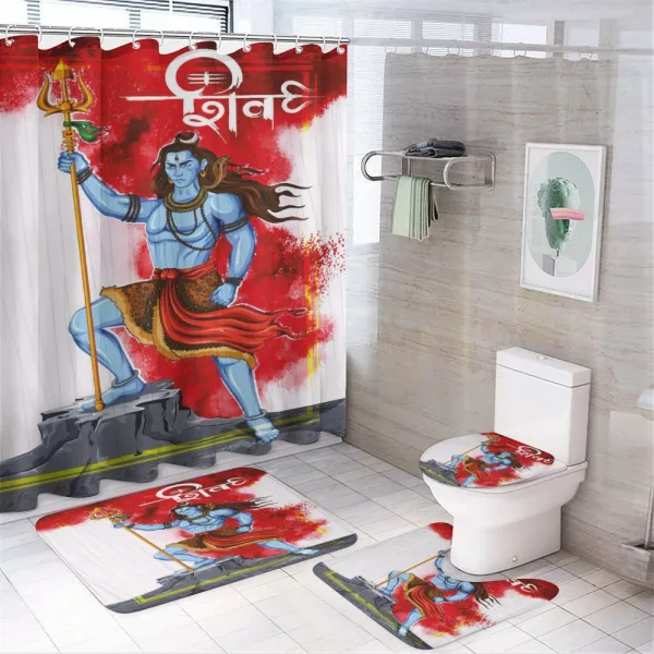 Mighty Standing Rock on a shower curtain