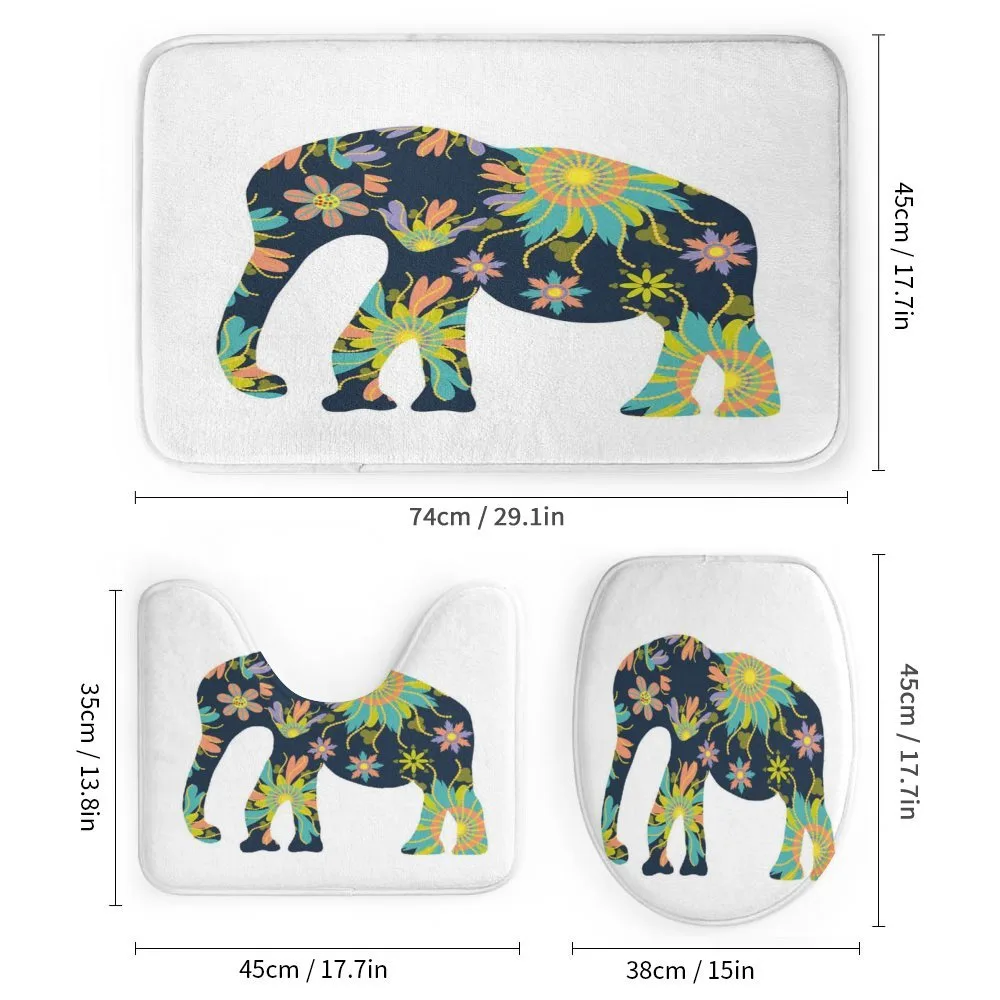 Oriental Floral Elephant — Detail 1