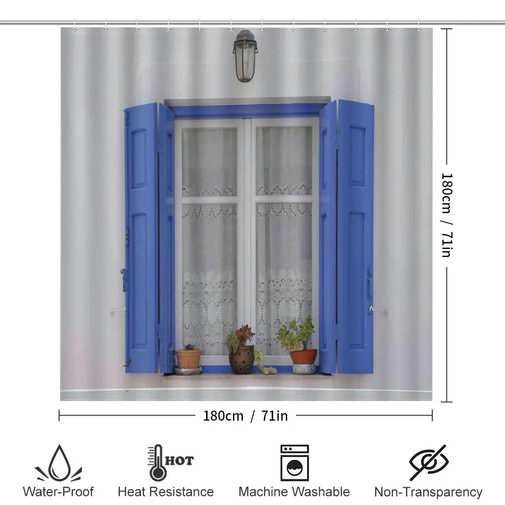 Shutters Flowers Window — Detail 2