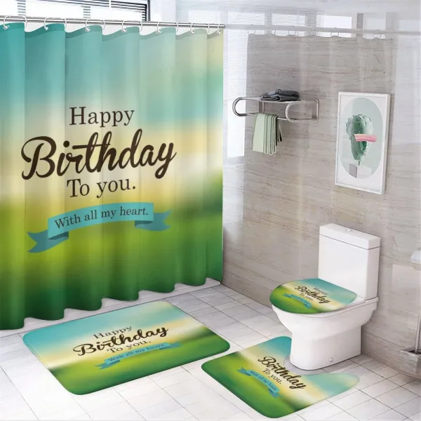 Sincere Greeting Blur on a shower curtain
