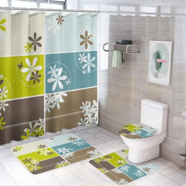 Spring Inspired Blossoms on a shower curtain