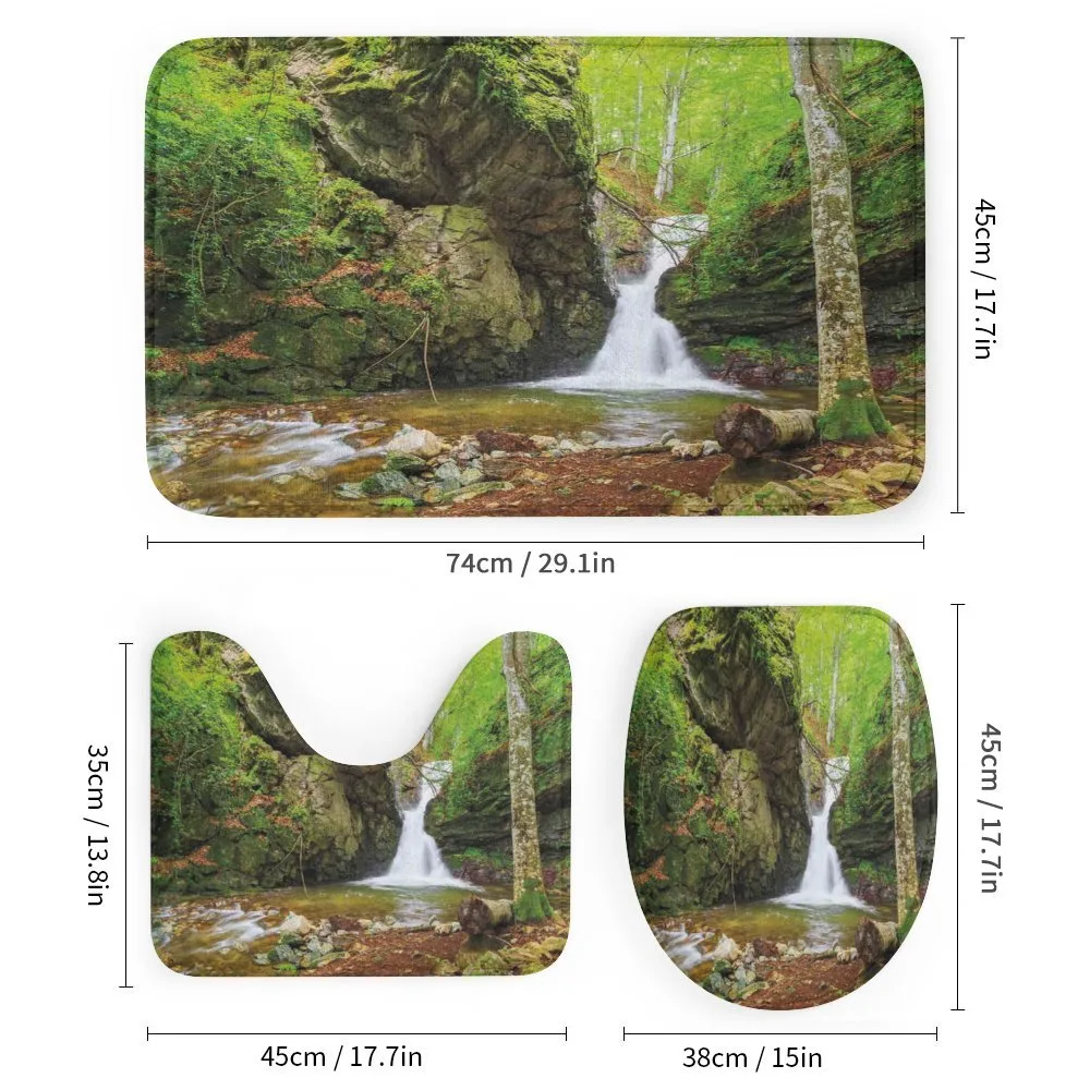 Spring Waterfall Nature — Detail 1