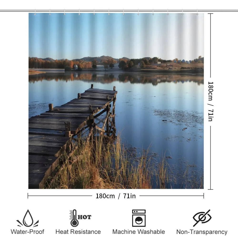 Tranquil Lake Idyllic Pier — Detail 2