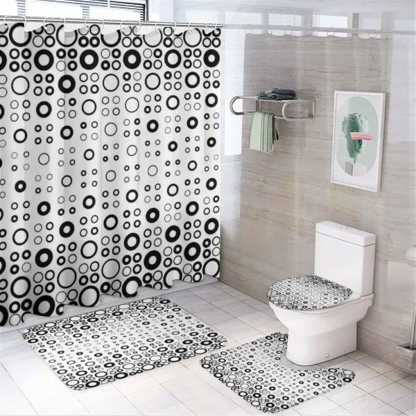 Vortex Disc Shapes on a shower curtain