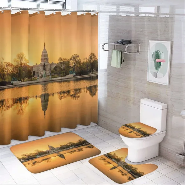 Washington DC on a shower curtain