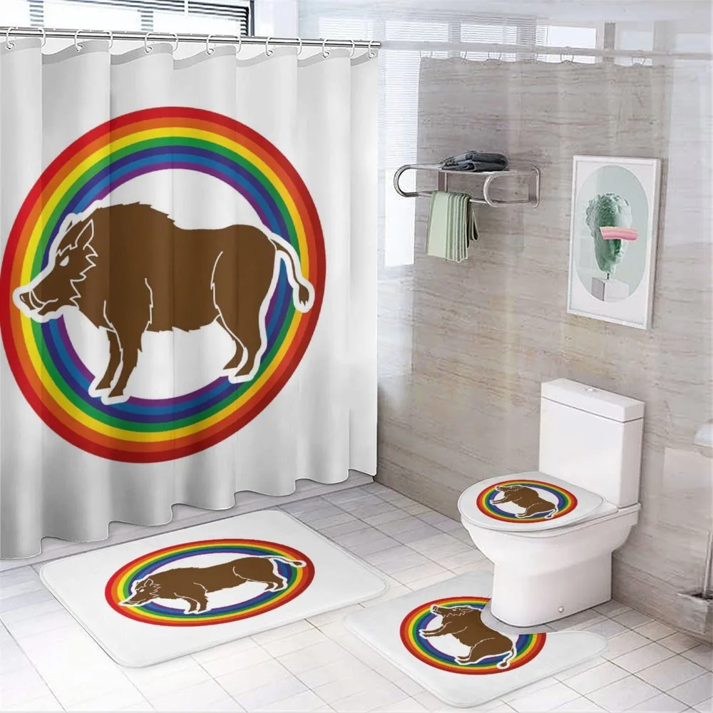 Wild Hog Boar in Rainbow — Your design