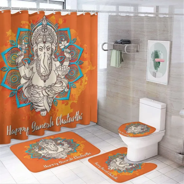 Ancient Ceremonial Holiday on a shower curtain