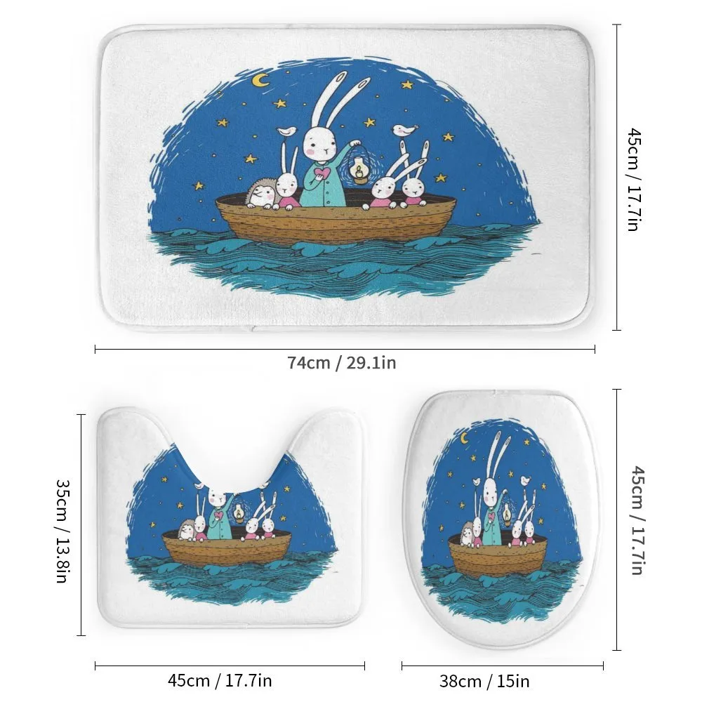 Bunnies Hedgehog in a Boat — Detail 1