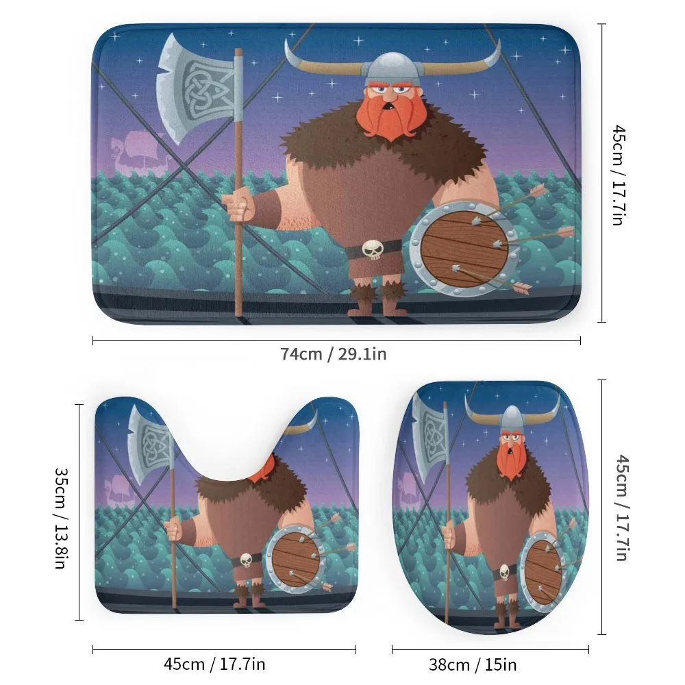 Cartoon Viking on Ship — Detail 1