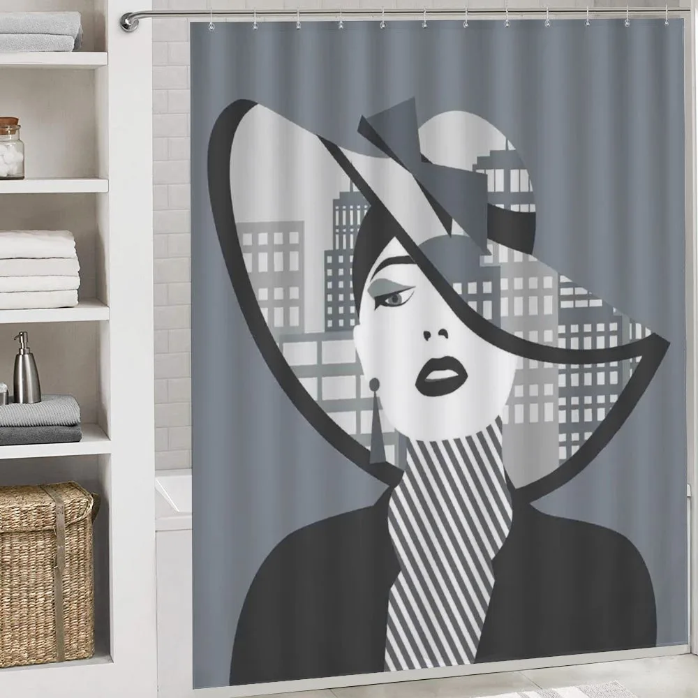 City Silhouette and Lady Art — Detail 4
