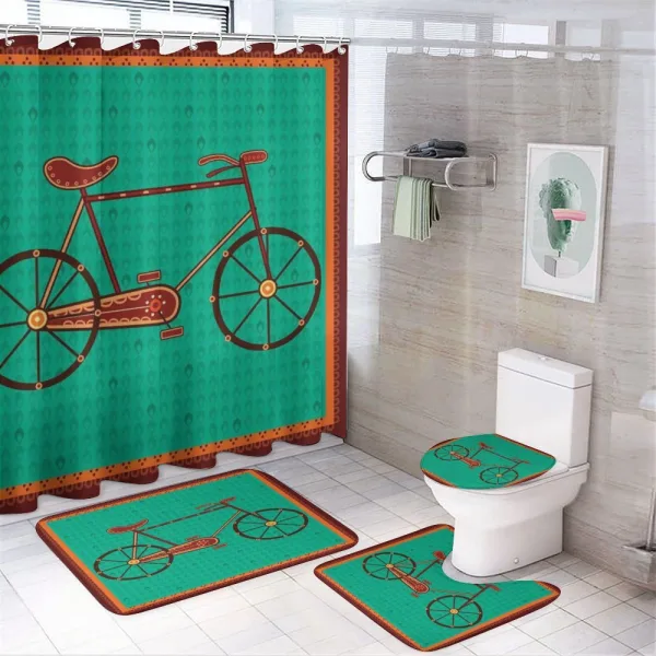 Desi Art Style Ethnic on a shower curtain