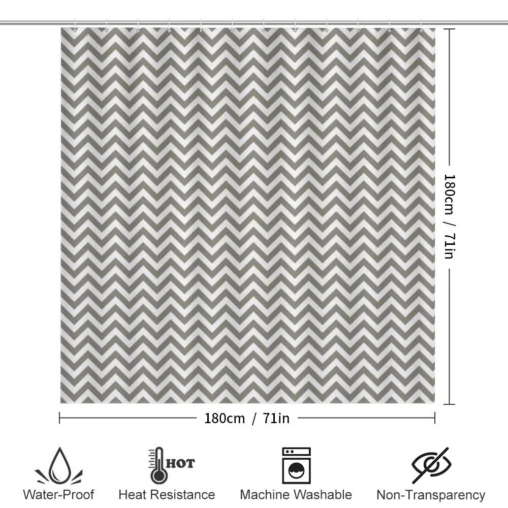 Grey and White Zig Zag — Detail 2