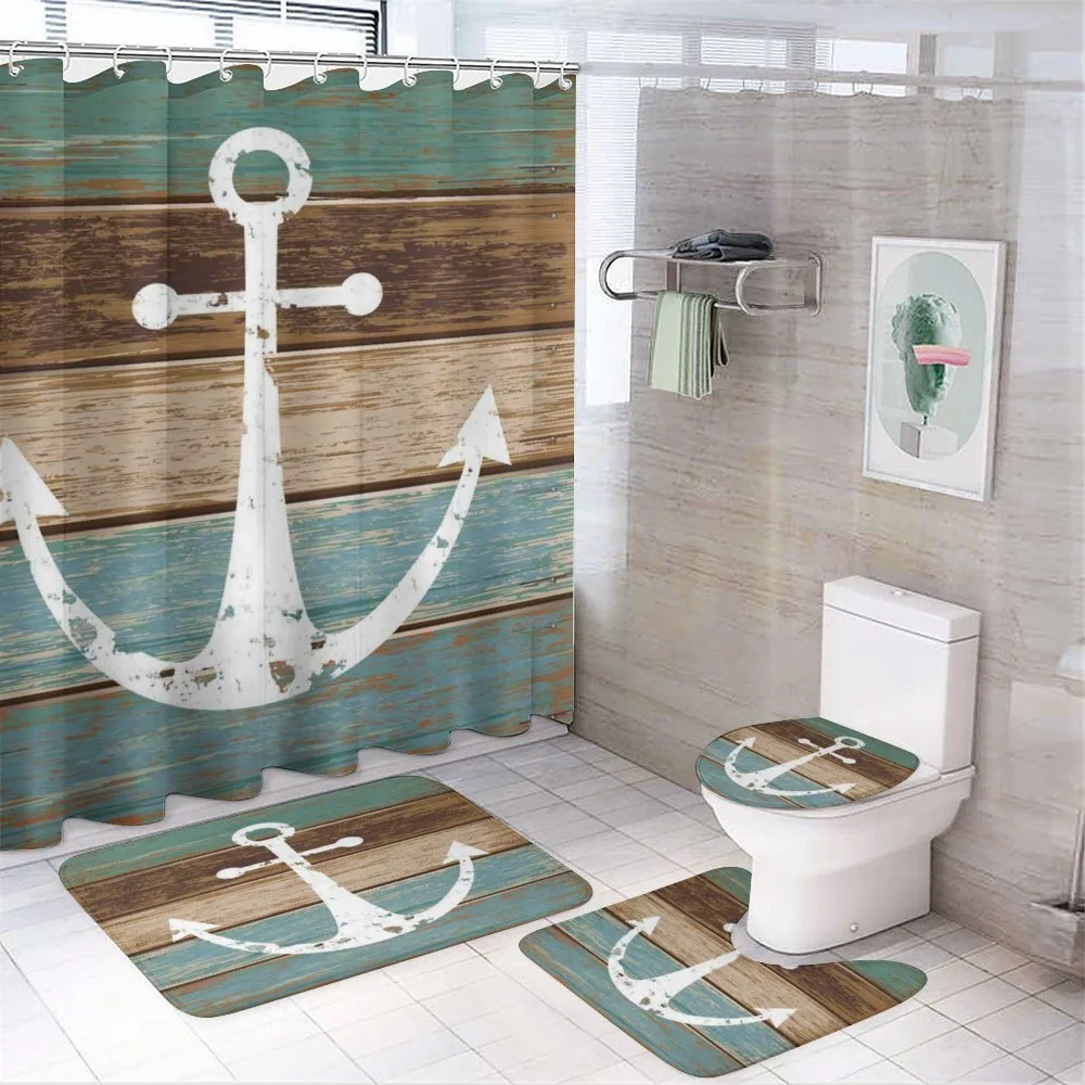 Grunge Marine Wooden Plank — Your design
