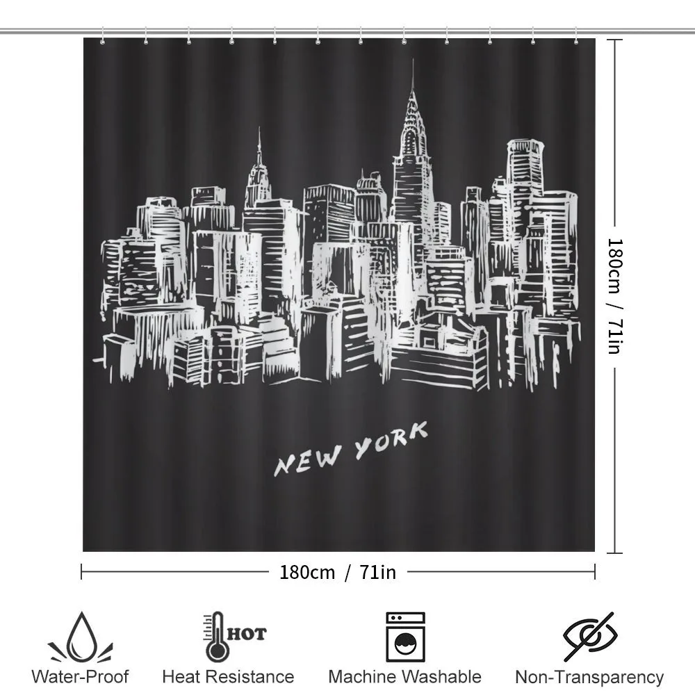 Hand Drawn City Buildings Deco — Detail 2