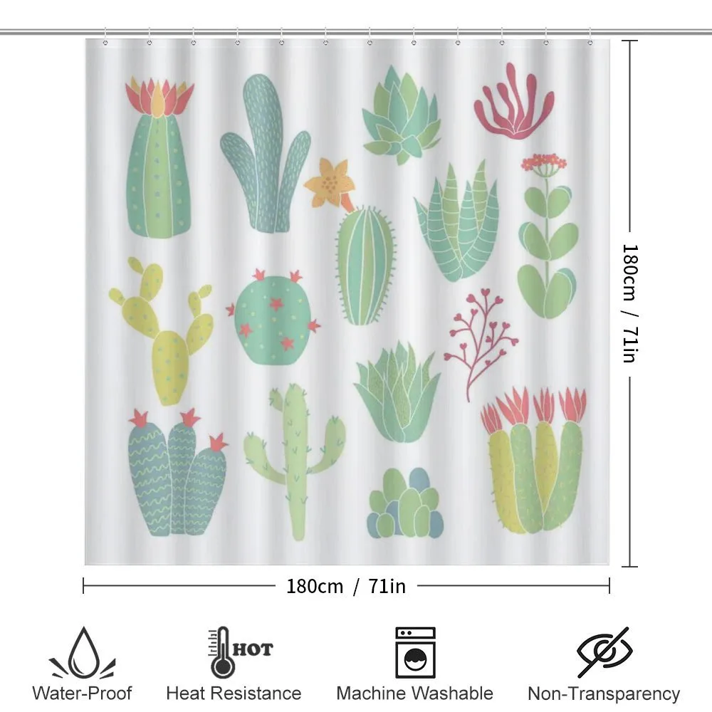 Hand Drawn Style Cacti — Detail 2