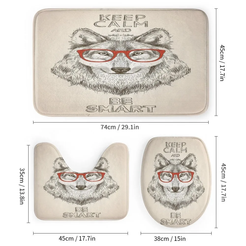 Hipster Wolf Be Smart — Detail 1