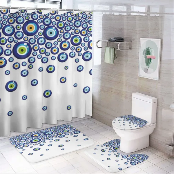 Lively Turkish on a shower curtain
