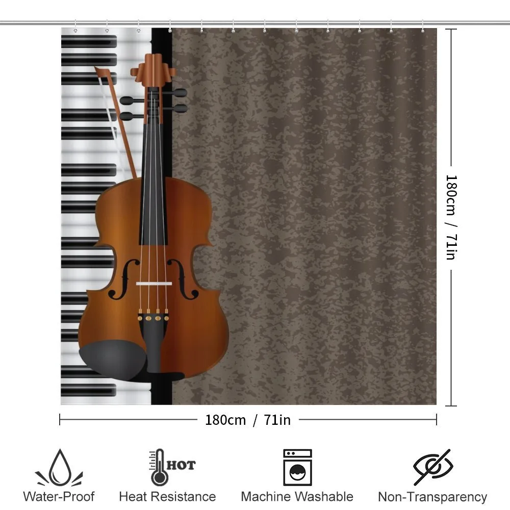 Piano and Violin Grunge Art — Detail 2