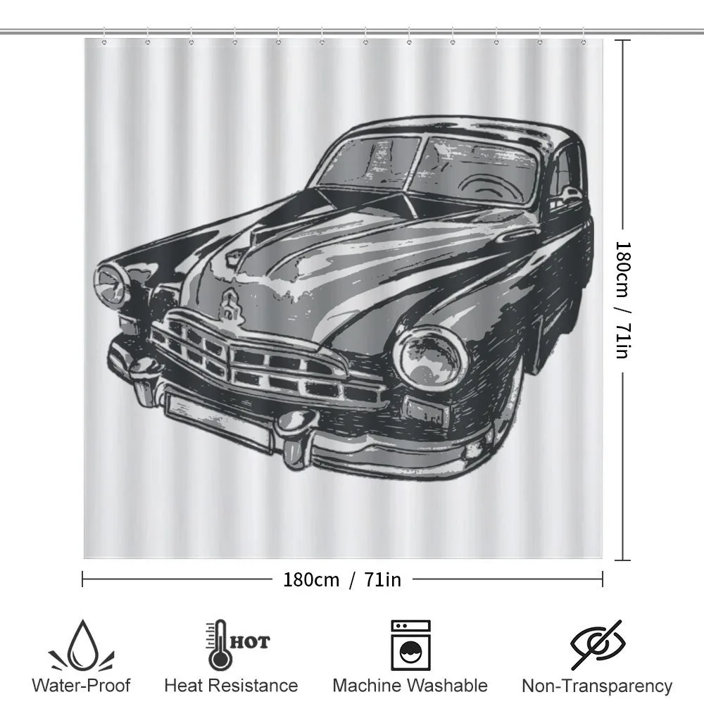 Retro Car Detailed Hood — Detail 2