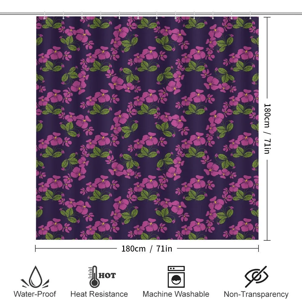 Retro Style Violet Flora — Detail 2