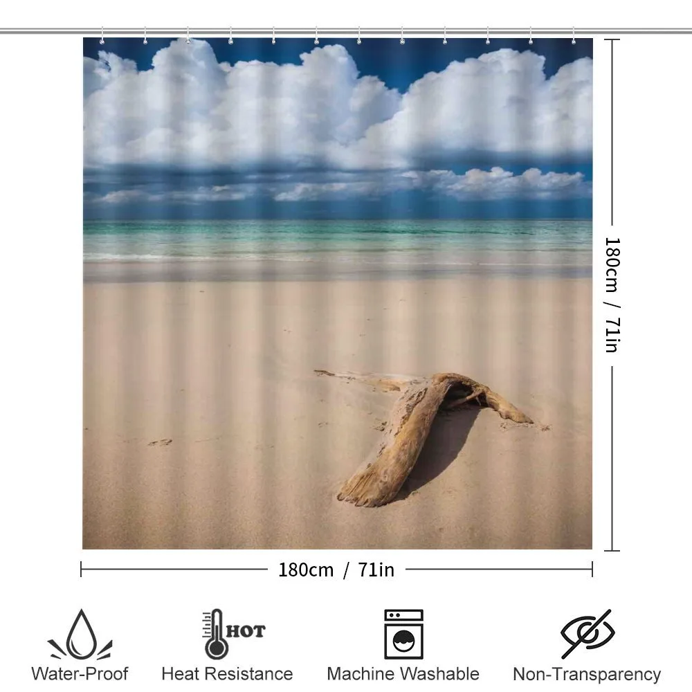 Sandy Beach and Clouds — Detail 2