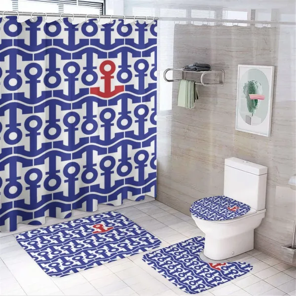 Ship Journey Sea Ocean on a shower curtain