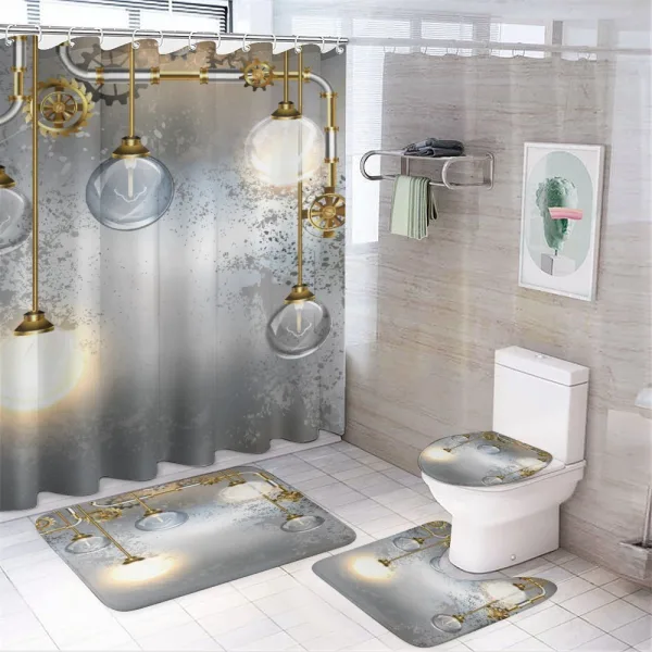 Steampunk Antique on a shower curtain