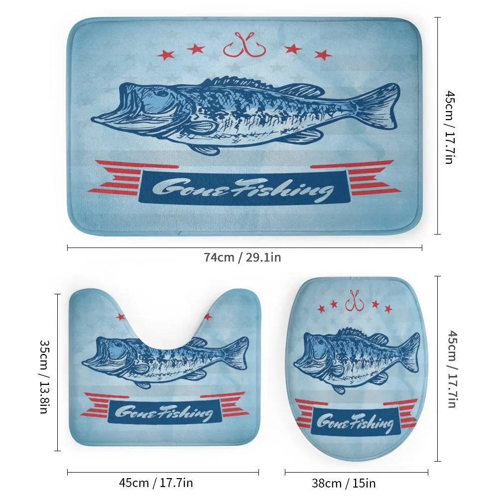 Throat Fish USA Flag — Detail 1