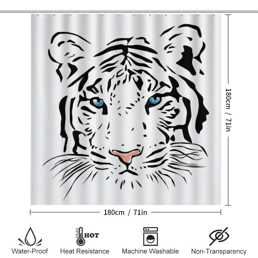 Tiger Ocean Blue Eyes — Detail 2