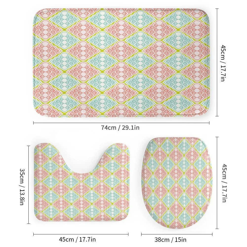 Wavy Mosaic Rhombuses Grid — Detail 1