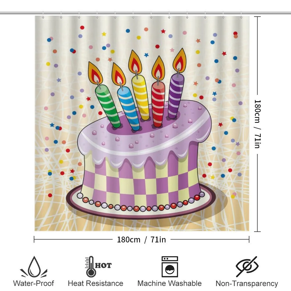 Cake Candles Dots Stars — Detail 2