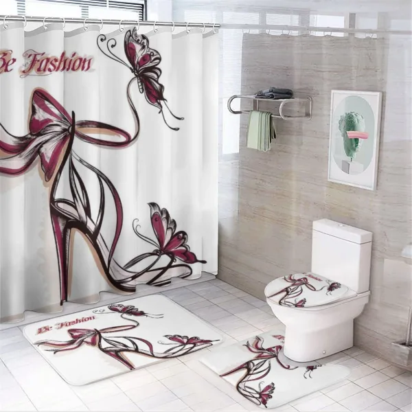 Classy High Heels Fashion on a shower curtain