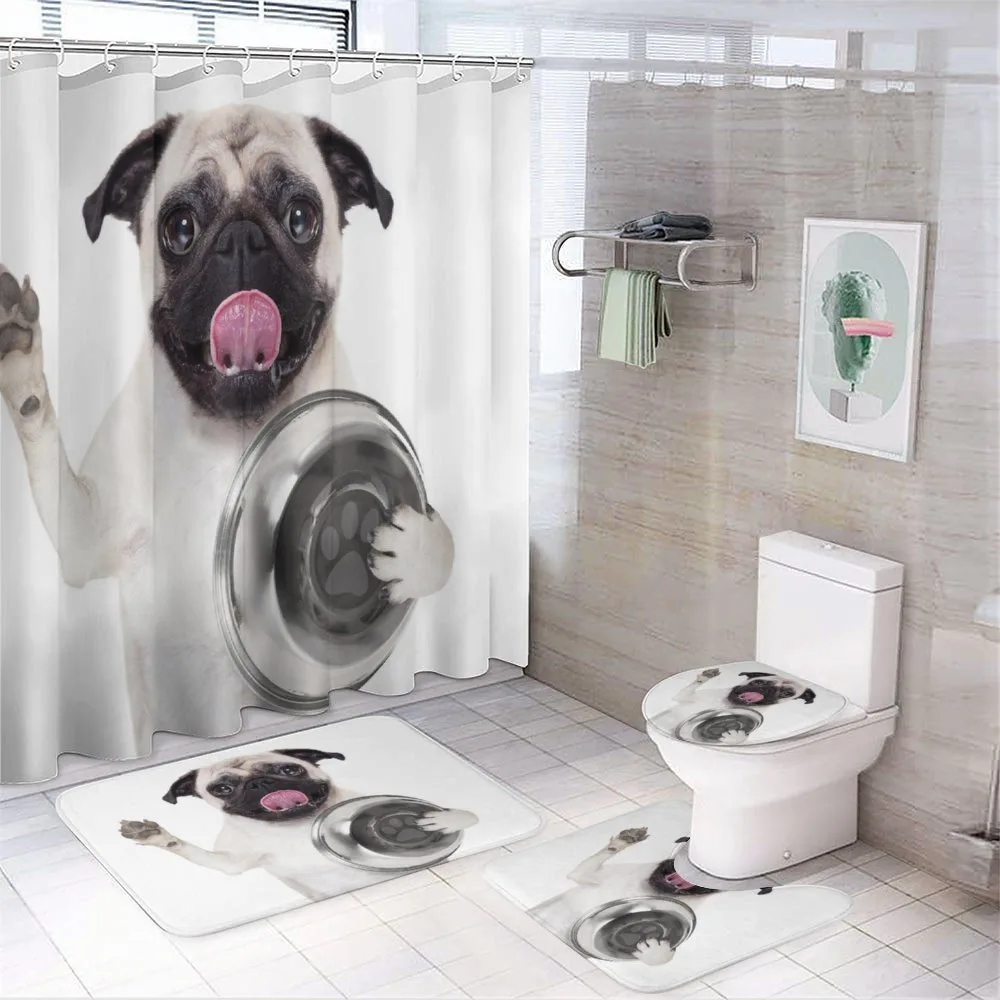 Dog Holding Food Bowl — Your design