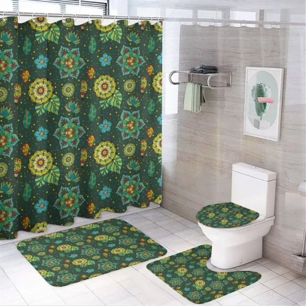 Fantasy Colorful on a shower curtain