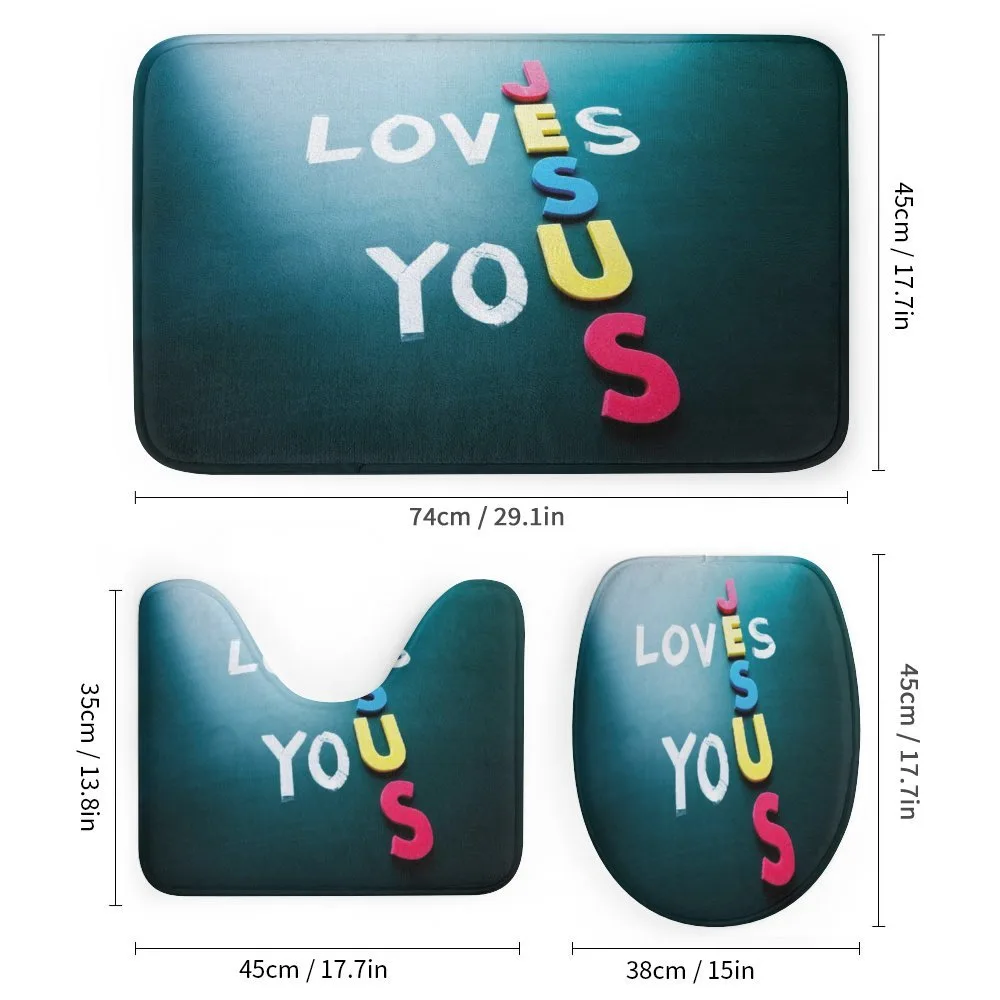 He Loves You Phrase Colorful — Detail 1