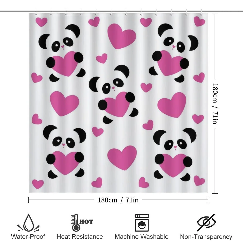 Love Pandas Hearts — Detail 2