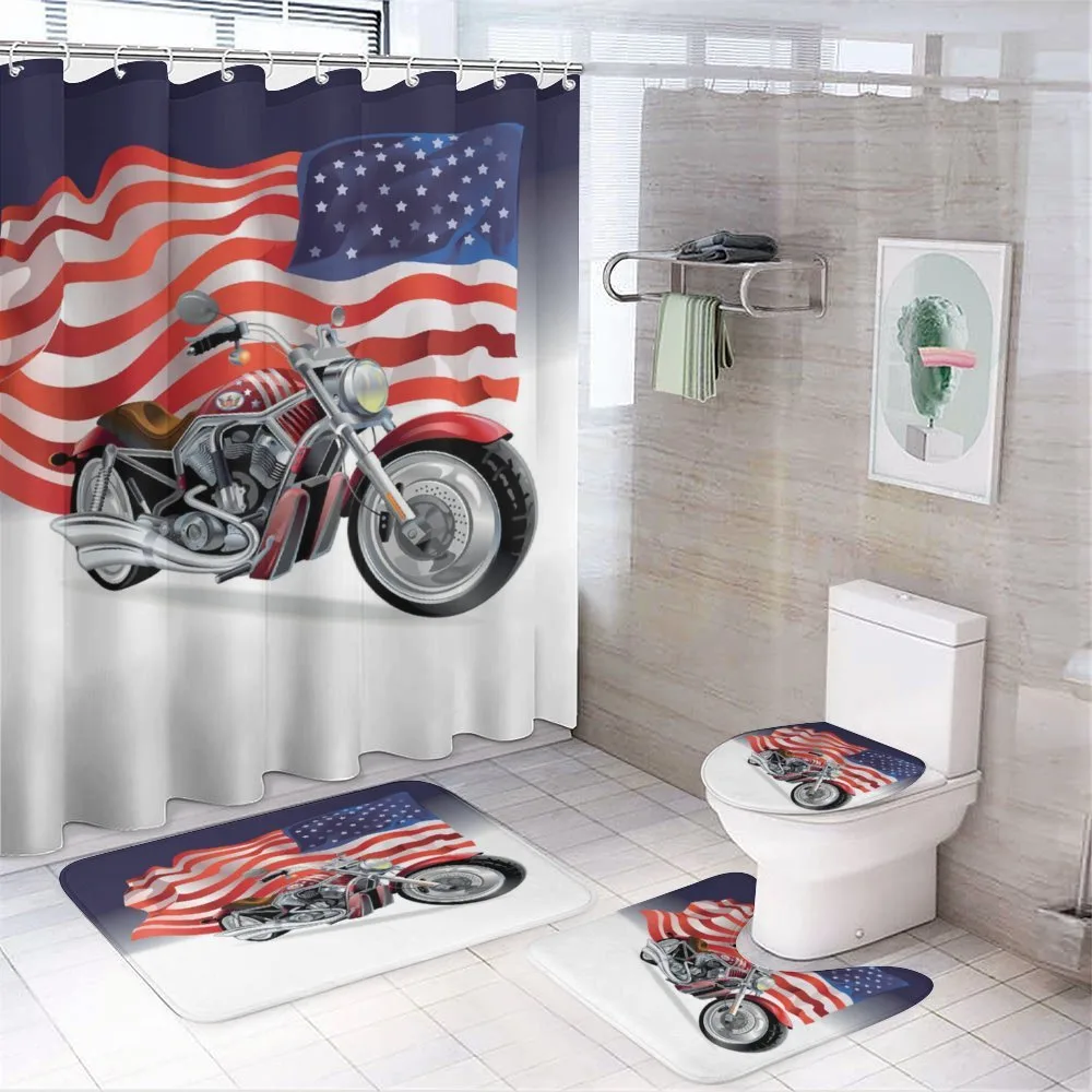 Motorbike and US Flag — Your design