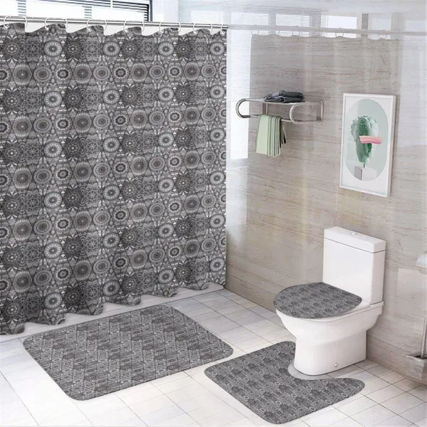 Ottoman Flower Retro on a shower curtain