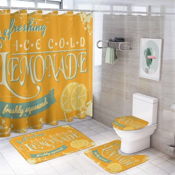 Refreshing Lemonade on a shower curtain