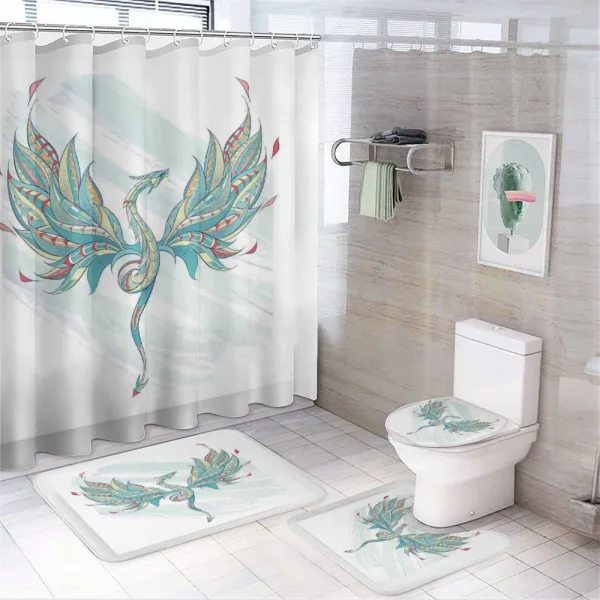 Serpent Fantasy Art on a shower curtain
