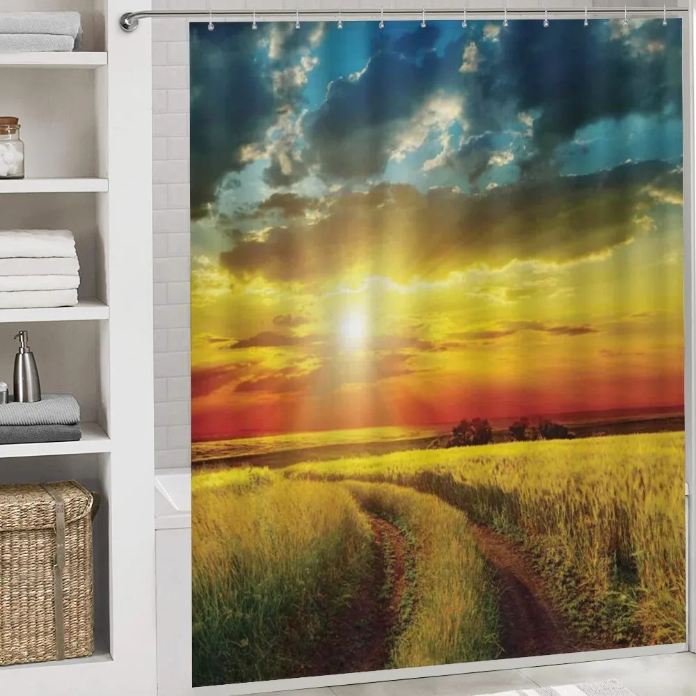 Sunset Over Field Picture — Detail 4